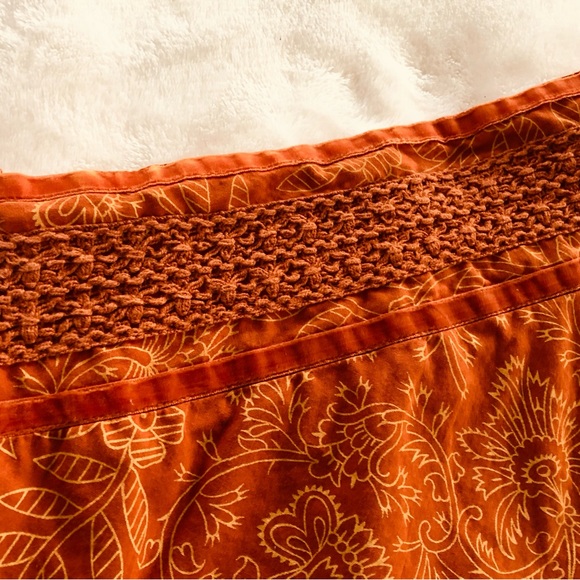 Very pretty, rust color boho a line skirt - Picture 7 of 7